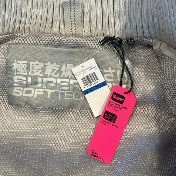 SuperDry Soft Tech Windcheater Sz us12 - Picture 3 of 6